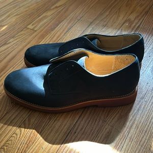 Never worn. Brooks Brothers all leather nubuck rubber soled bucks. Size 11.